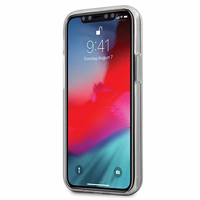 Guess GUHCP12S3D4GTR iPhone 12 mini 5.4" skaidrus kietas dėklas 4G 3D rašto kolekcija