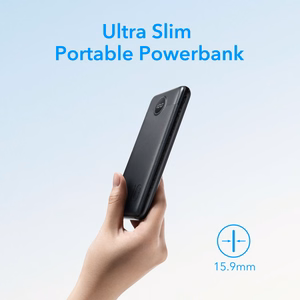 VEGER išorinė baterija 10000 mAh PD QC3.0 2A 20W L10S (W1105PD) juoda
