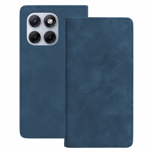 Smart Suede dėklas Motorola Edge 70 Fusion tamsiai mėlynas