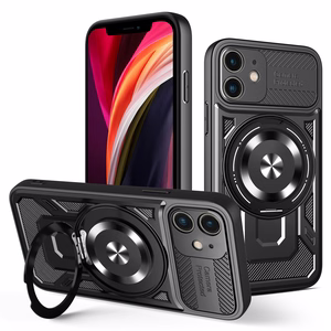 Defender Armor Mag dėklas telefonui iPhone 12 6,1" juodas