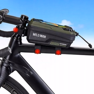 WILDMAN дорожная сумка для рамы велосипеда с молнией 1L (4"-7") GX200 зеленая