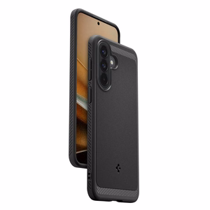 Spigen Rugged Armor dėklas Galaxy A57 5G matinis juodas