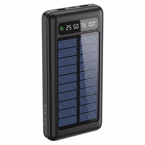 Setty solar power bank SLR-100 10000 mAh juodas
