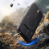 Tech-Protect Kevlar Aura Magnetinis dėklas telefonui iPhone 16e - juodas