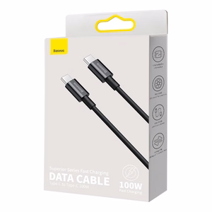 Baseus Superior USB kabelis USB 2.0 1 m USB C Juoda