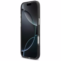 Karl Lagerfeld IML Choupette galvos logotipo magnetinis iPhone Air dėklas - juodas