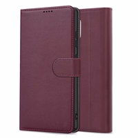 Dėklas Fancy Wallet Samsung A536 A53 5G tamsiai raudonas