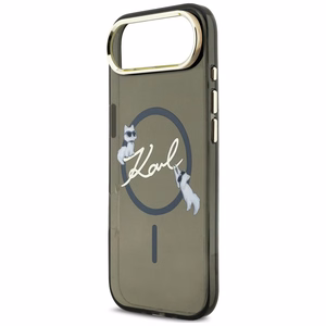 Karl Lagerfeld IML Choupettes Karl Script Logo MagSafe iPhone Air Dėklas - juodas