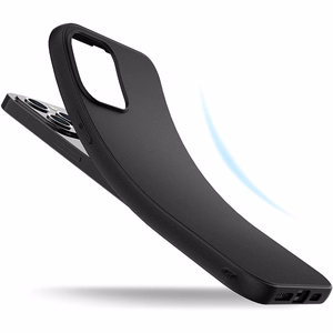 Matinis dėklas telefonui XIAOMI REDMI NOTE 12 5G/POCO X5 juodas