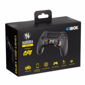 iBox IGP4 žaidimų valdiklis juodas Bluetooth Gamepad analoginis / skaitmeninis Android, PC, PlayStation 4, iOS