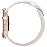 Uniq Voute dėklas su grūdintu stiklu Apple Watch 10 46 mm - rožinis auksas