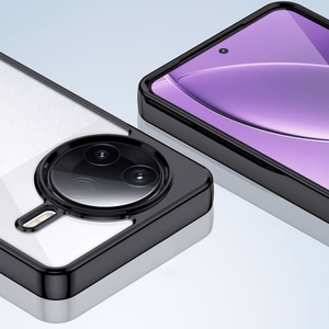 Kosminis dėklas su gelio rėmu, skirtas Xiaomi Poco F7 Ultra - juodas