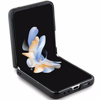 Hello Kitty Metal Logo Kitty Head dėklas Samsung Galaxy Z Flip 5 - juodas