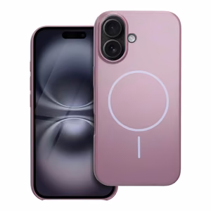 Blizgus magnetinis dėklas telefonui, suderinamas su MagSafe, skirtas IPHONE 16, violetinės spalvos