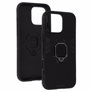 Ring Armor dėklas telefonui iPhone 16 Pro Max juodas