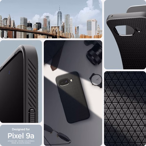Spigen Liquid Air dėklas telefonui Google Pixel 9A - matinė juoda
