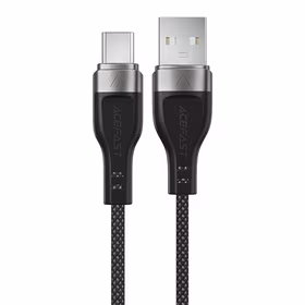 Acefast C11-04 USB-A - USB-C 3A kabelis 1.2m magnetinis pintas - juodas