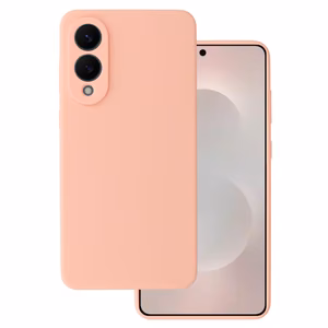 Silikoninis Lite dėklas Samsung Galaxy S25 Edge persikinis