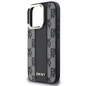 DKNY Languotas raštas magnetinis iPhone 16 Pro dėklas - juodas