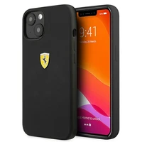 Ferrari FESSIHCP13SBK iPhone 13 mini 5.4" juodas/juodas kietas dėklas silikoninis