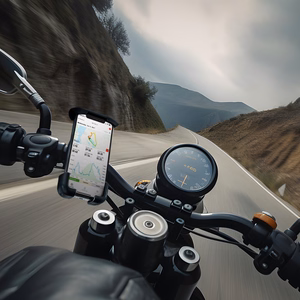 Crong Bikeclip Enduro dviračio telefono laikiklis, juodas