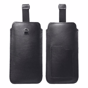 ROYAL - Odinė universali diržo kišenė / juoda - Dydis 2XL+platus - SAMSUNG A12 / NOTE 9 / XIAOMI REDMI NOTE 10 PRO