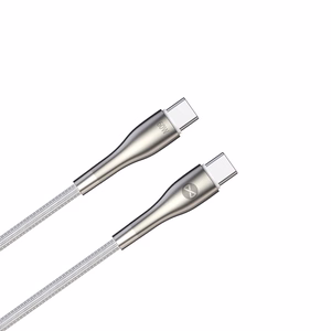 "Forever Sleek" kabelis USB-C - USB-C 1,0 m 60W baltas