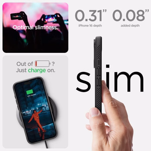 Spigen Rugged Armor Magnetinis dėklas iPhone 16 - juodas