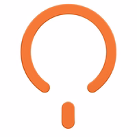 MagSafe Tech-Protect MMP-200 magnetinis žiedas telefonui - oranžinis