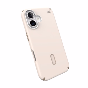 Speck Presidio2 Pro dėklas su MagSafe ir ClickLock, skirtas iPhone 16, „Bleached Bone/Heirloom Gold“