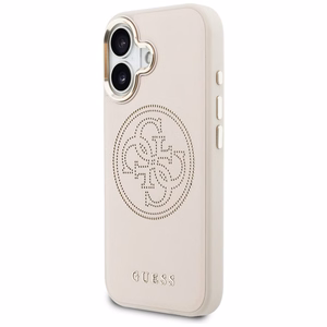 Guess Perforated 4G MagSafe Dėklas for iPhone 17 - rožinis