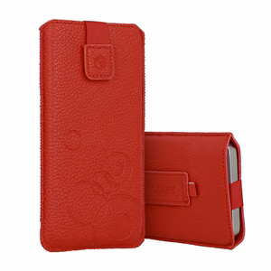 WONDER Deko Чехол-кошелёк (Размер XXL) для Samsung S25 Ultra/S24 Ultra/M35/M23/A16 5G/Xiaomi Redmi 14C красный
