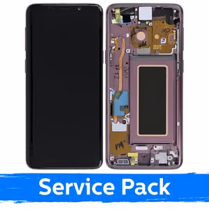 Ekranas skirtas Samsung G960 S9 su rėmeliu / Purple / (Service Pack)