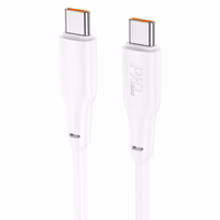 Kabelis USB C į USB C Hoco 3A 100W 1 m X93 baltas