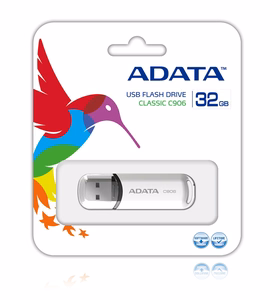 ADATA 32GB C906 USB atmintukas USB A tipo 2.0 Balta