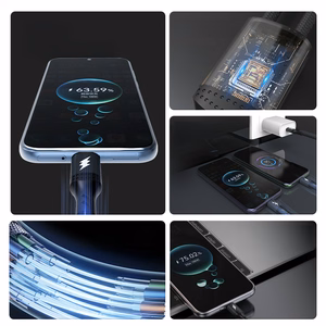 Dudao L3F 2in1 kabelis 100W 1.2m 2 x USB-C - juodas