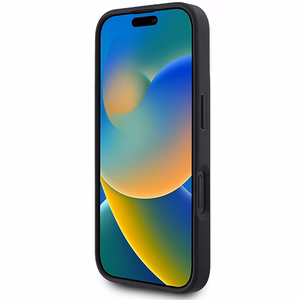 DKNY Languotas raštas magnetinis iPhone 16 dėklas - juodas