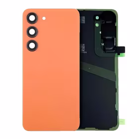Galinis dangtelis suderinamas su Samsung S921 S24 / Sandstone Orange / (su kameros lęšiu) OEM