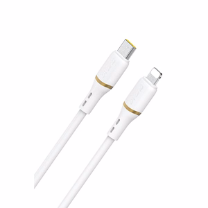 Dudao L25X USB-C–Lightning kabelis, 30 W, 1,0 m, baltas