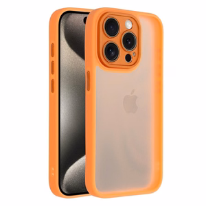 VARIETE dėklas telefonui IPHONE 15 Pro abrikosų spalvos