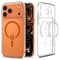 Spigen Ultra Hybrid MagSafe Dėklas iPhone 17 Pro - Clear Oranžinis