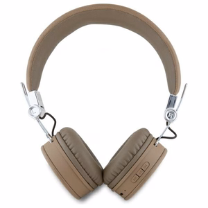 Guess Bluetooth ENC GUBH70PGTSPSW rudos grūdėtos klasikinės apvalios formos ausinės