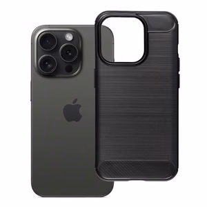 Dėklas iPhone 15 PRO Carbon 2.0 juodas