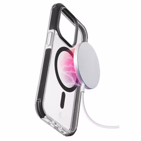 Cellularline Tetra Force Strong apsauga Mag - iPhone 15 Pro MagSafe dėklas with MICROBAN coating (clear)