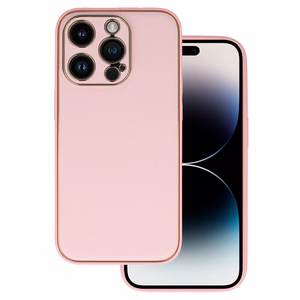TEL PROTECT prabangus dėklas telefonui Iphone 14 Pro Max šviesiai rožinė