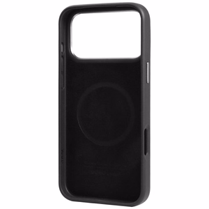 Audi R8 Natūralios odos Magnetinis dėklas telefonui iPhone 17 Pro Max - juodas ir raudonas