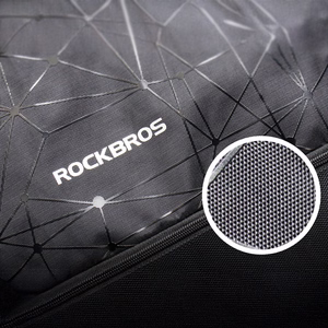 Rockbros D49-2 спортивный рюкзак с затяжным шнурком, карманом на молнии и вентилируемой спинкой 9 l - черный