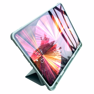 Stand Tablet Case Smart Cover dėklas iPad Pro 12.9 '' 2021/2020 su stovo funkcija žalias