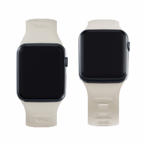 38/40/41/42 mm Nude (small) - 3mk Silicone Watch Strap for Apple