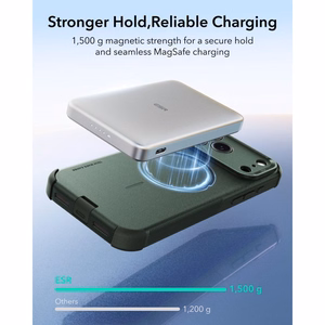 ESR Cyber Tough MagSafe dėklas iPhone 18 Pro Max / 17 Pro Max, žalias